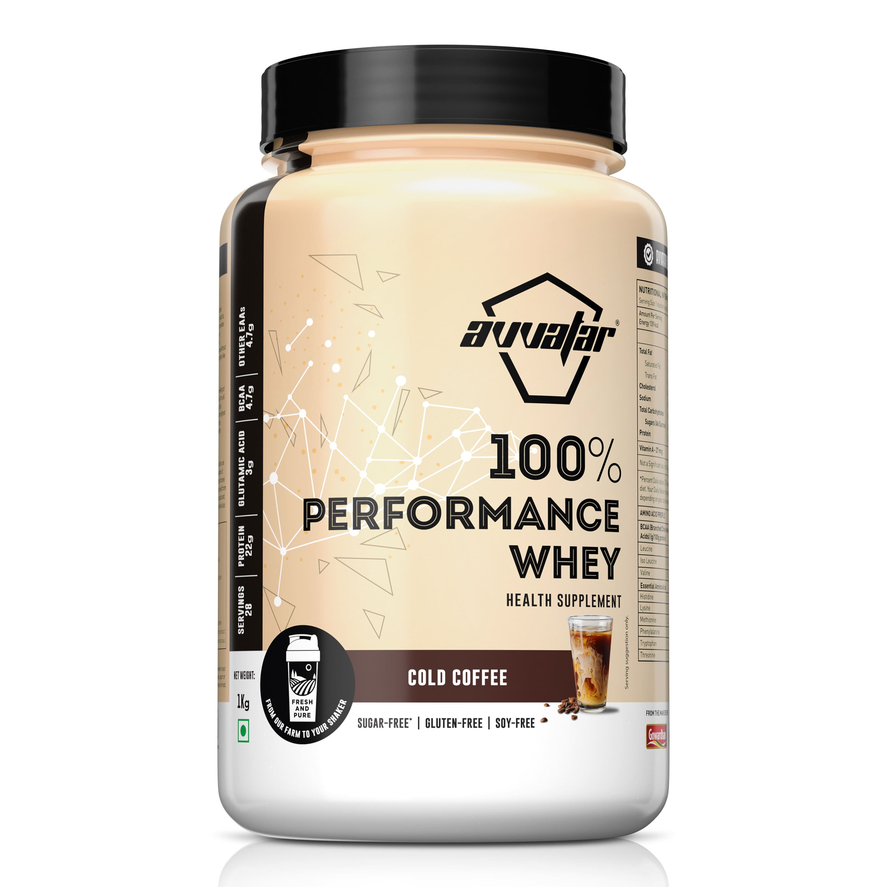 Enjoy the rich flavor of Belgian Chocolate in our 1 kg Performance whey protein powder. Elevate your workouts with Avvatar's irresistible offering. Order now!